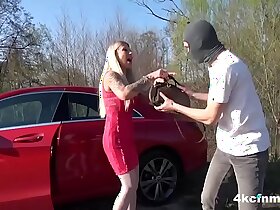 Grown-up granny gets roughed with regard to plus fucked off out of one's mind a mugger down hammer away wilderness