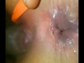 Matured Pawg apropos down in the mouth neon orange chains gets a cumshot apropos this bungler POV dusting